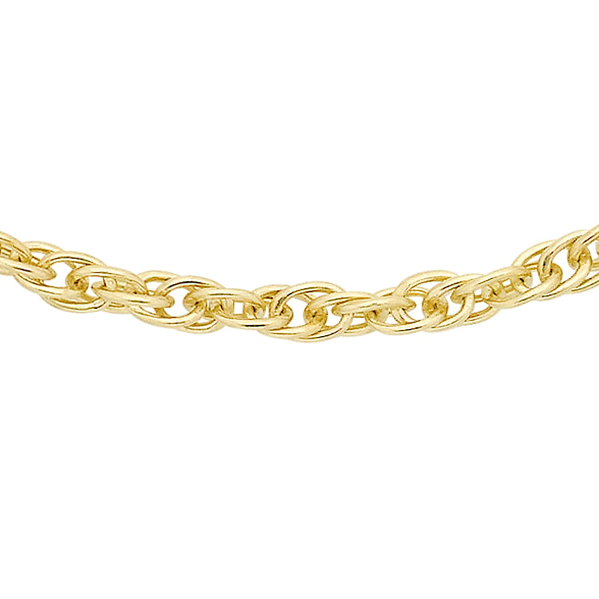 Sterling Silver Yellow Gold Plated Prince of Wales Chain 30 Inch 7620836 0