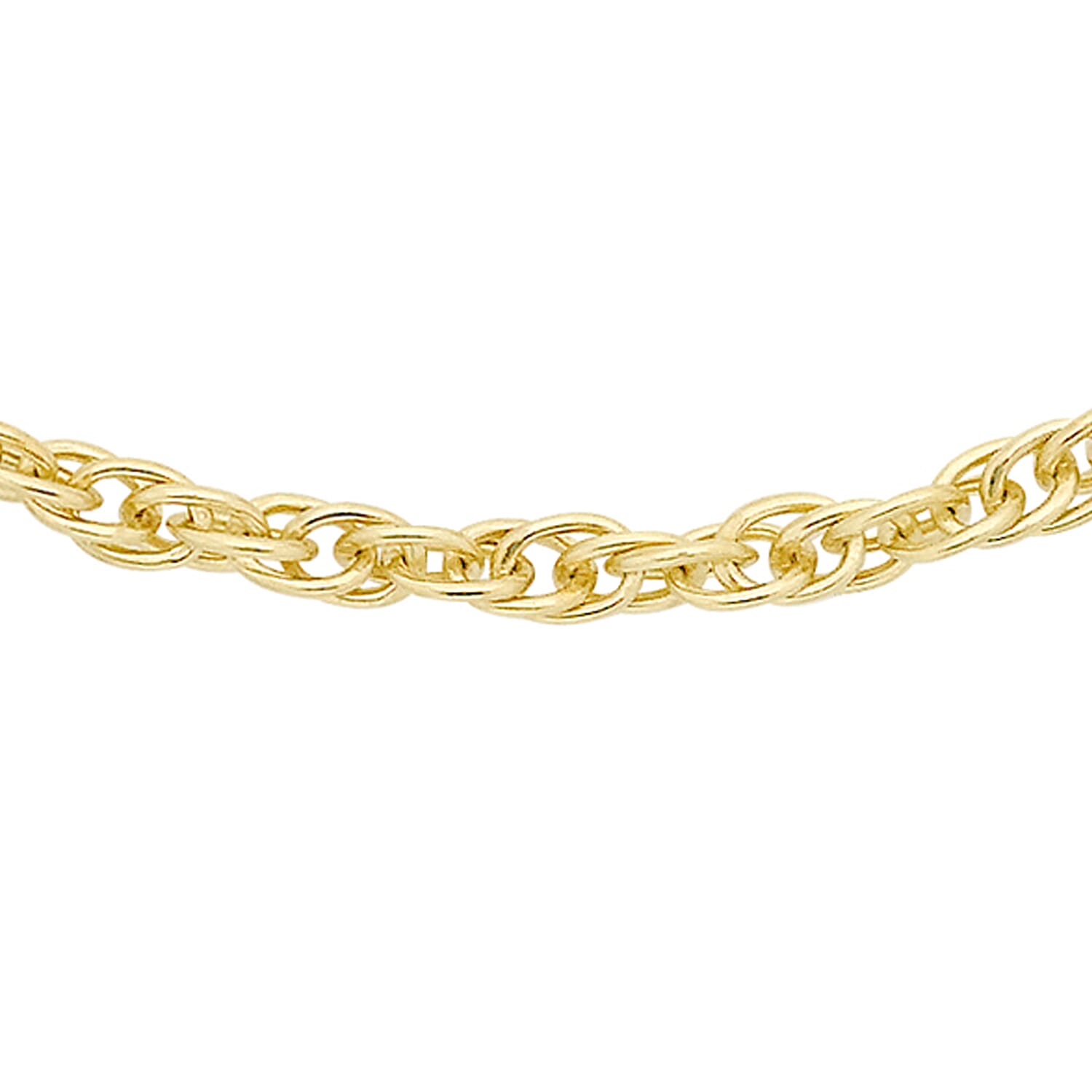 Sterling Silver Yellow Gold Plated Prince of Wales Chain 30 Inch 7620836 0