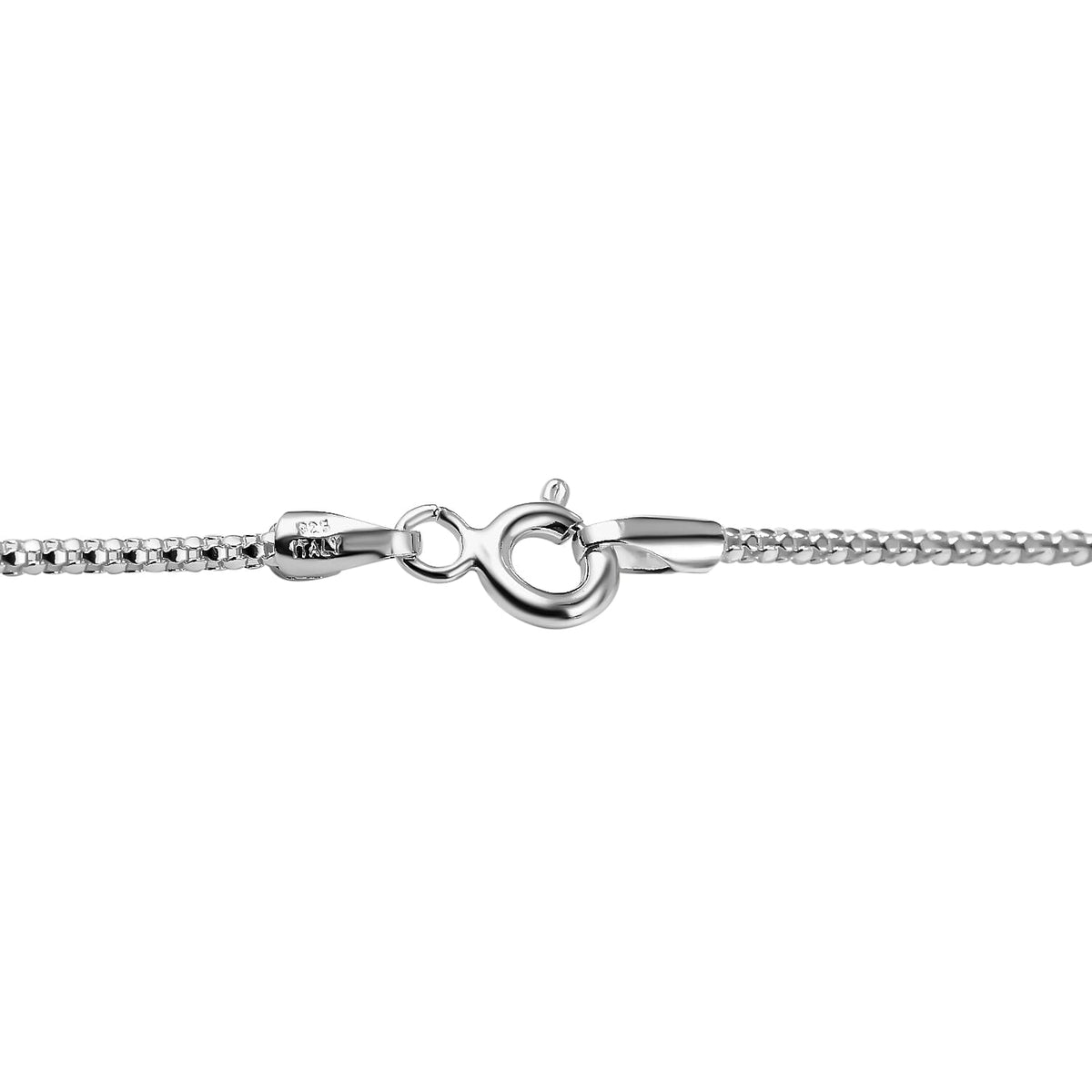 Designer Inspired Closeout - Sterling Silver Mirror Popcorn Chain (Size - 30) with Spring Ring Clasp 7778051 3