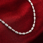 Italian Made- Sterling Silver Diamond Cut  (Size - 18) With Lobster Clasp, Silver Wt. 9.01 Gms