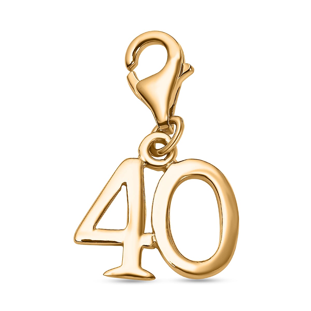 Yellow Gold Overlay Sterling Silver 40 Charm 7676361 2