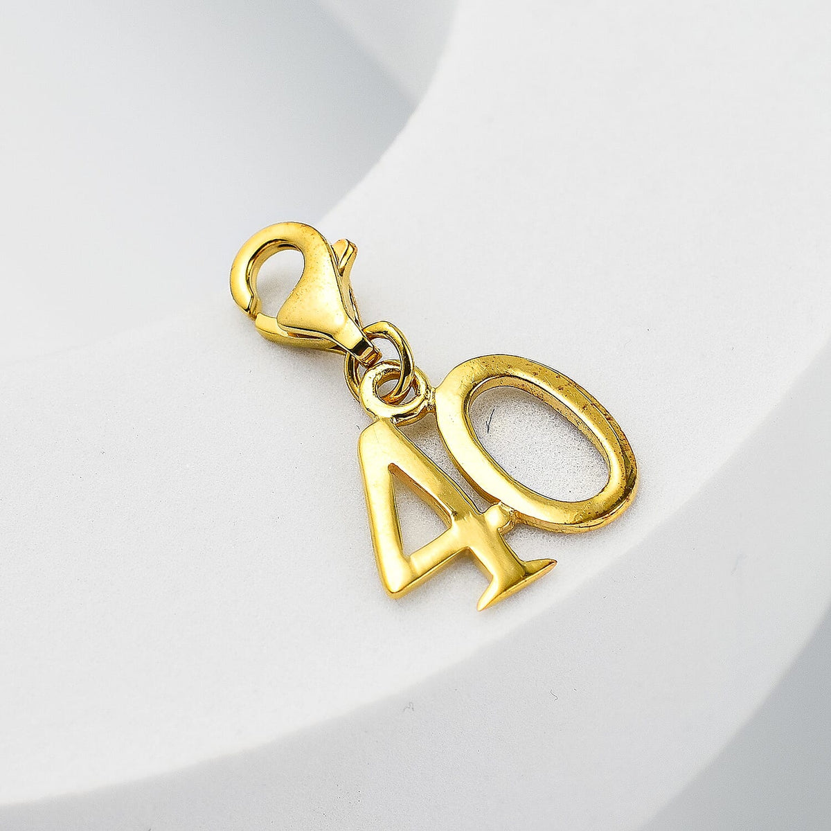 Yellow Gold Overlay Sterling Silver 40 Charm 7676361 4