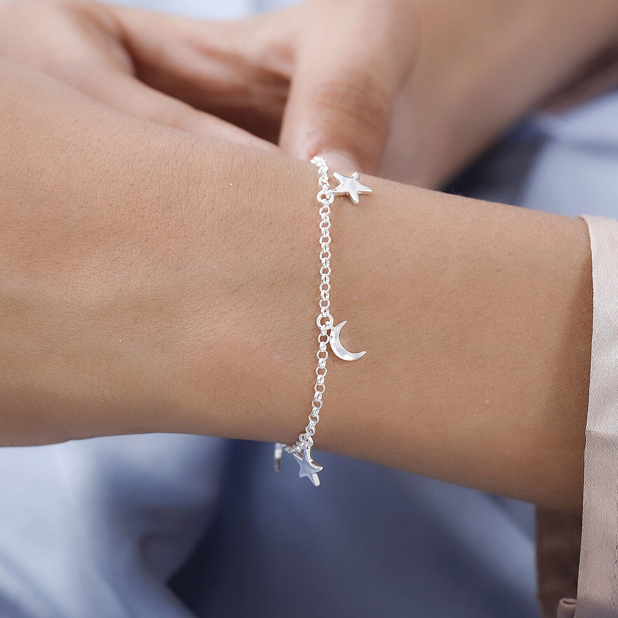 New York Close Out Deal - Sterling Silver Charms Bracelet (Size - 7.5) with Lobster Clasp 7469402 3