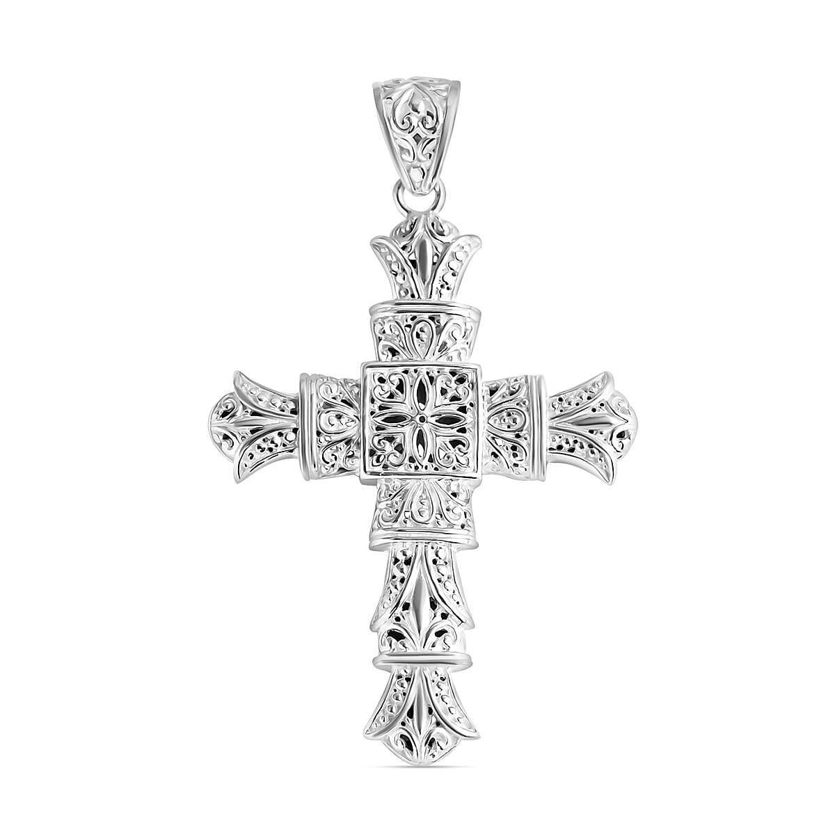 One time Deal- Sterling Silver Cross Pendant, Silver Wt. 10.86 Gms. 8055553 0