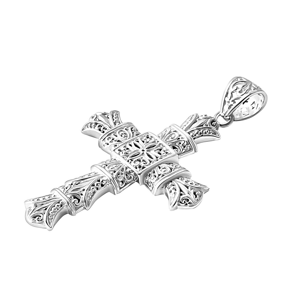One time Deal- Sterling Silver Cross Pendant, Silver Wt. 10.86 Gms. 8055553 3