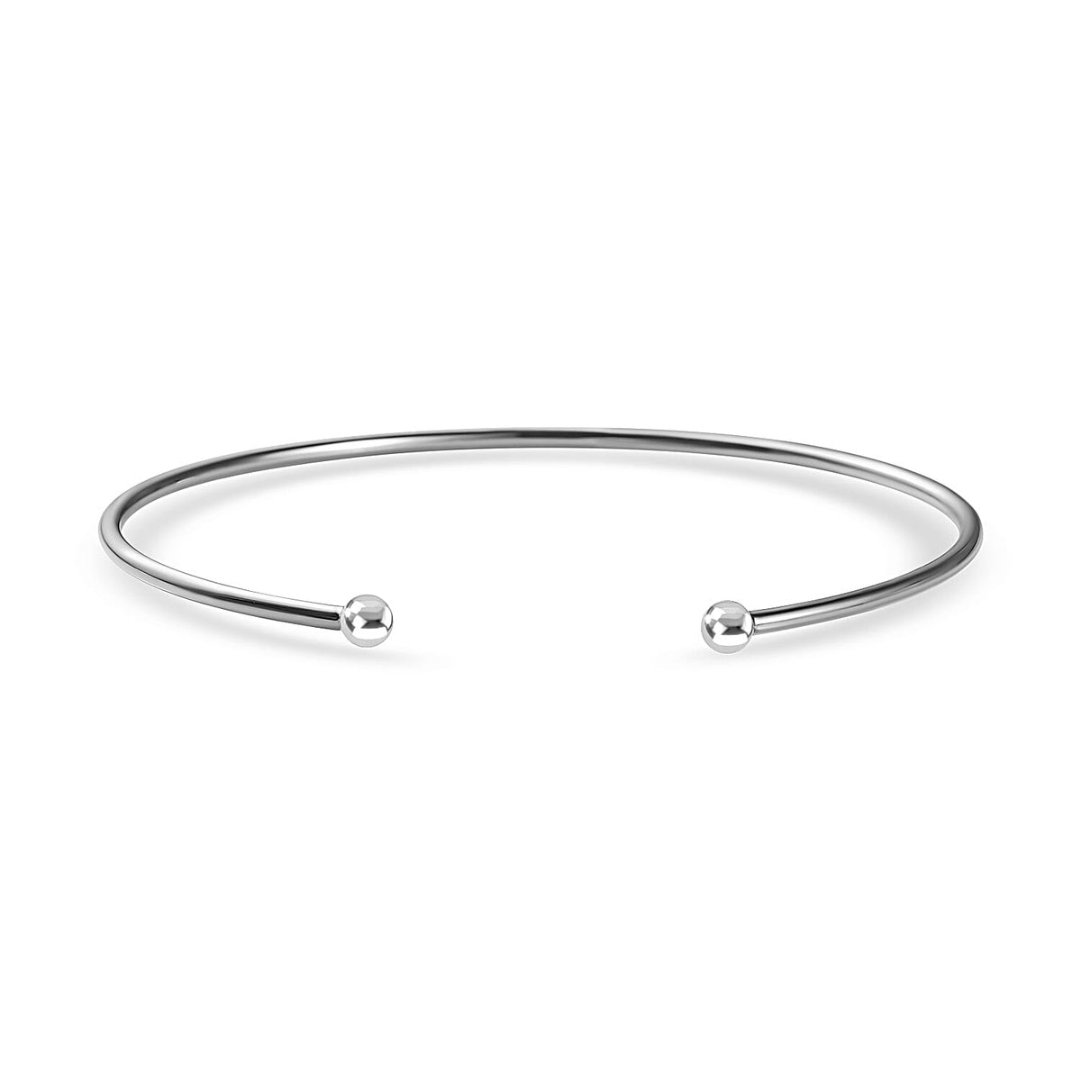 CloseOut- Sterling Silver Cuff Torque Bangle (Size-7.5) 7571985 0