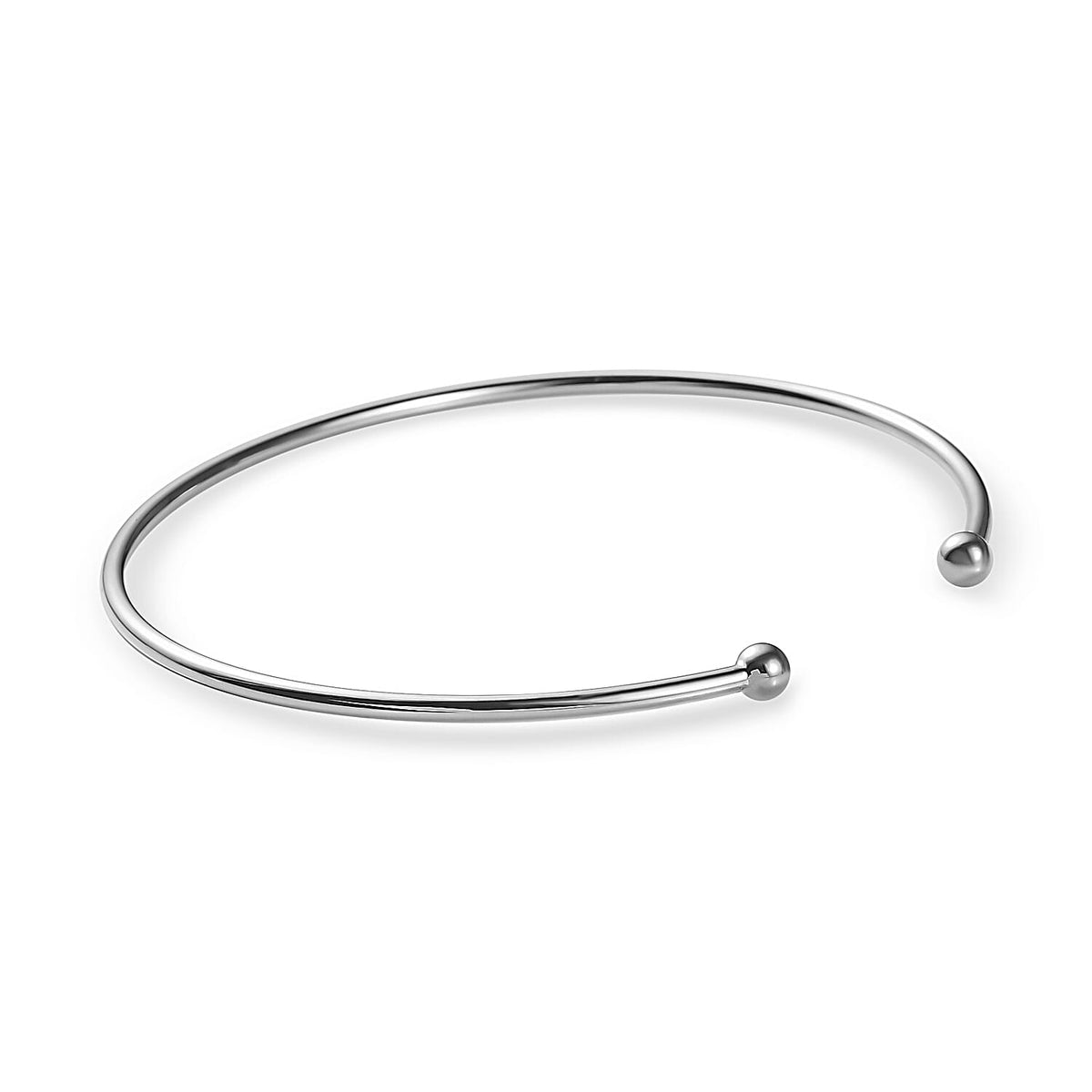 CloseOut- Sterling Silver Cuff Torque Bangle (Size-7.5) 7571985 3