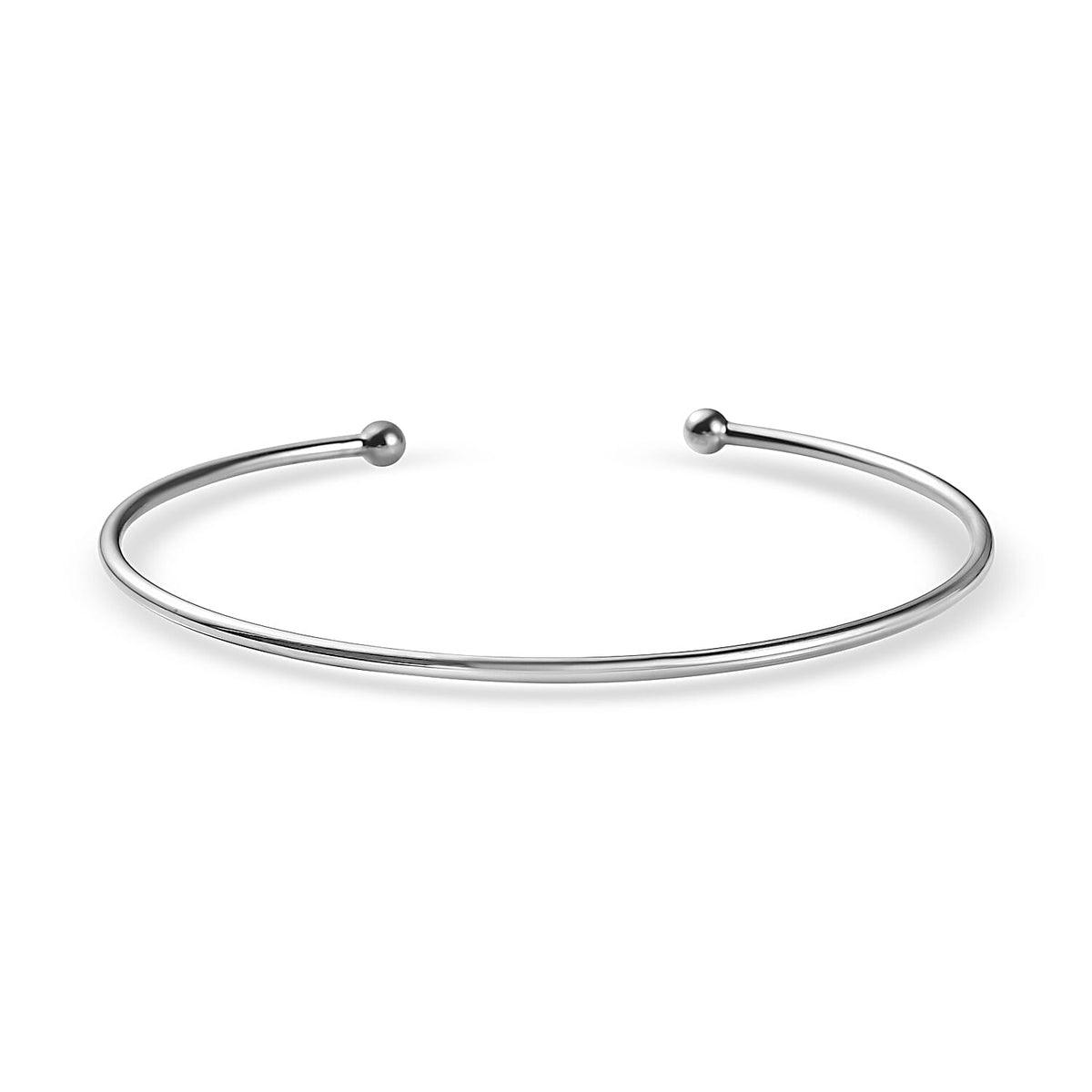 CloseOut- Sterling Silver Cuff Torque Bangle (Size-7.5) 7571985 4