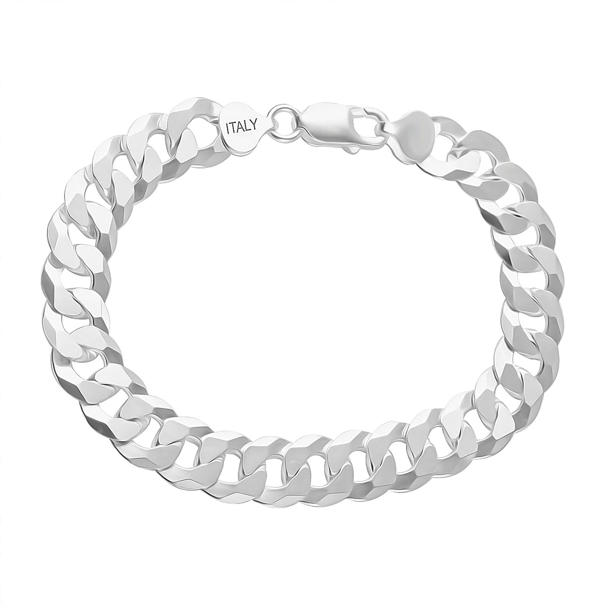 Sterling Silver Curb Bracelet (Size - 8) 7969494 0