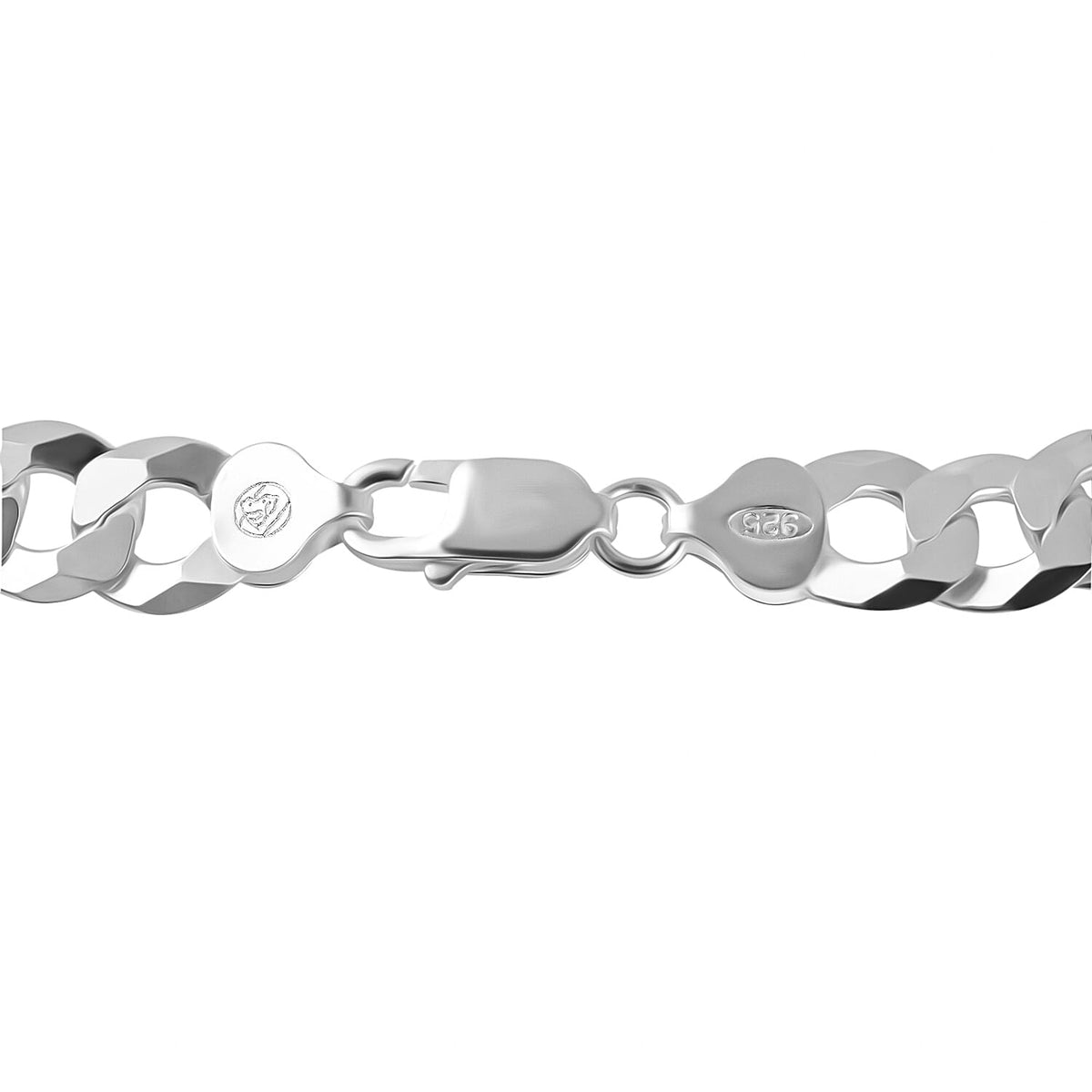 Sterling Silver Curb Bracelet (Size - 8) 7969494 2