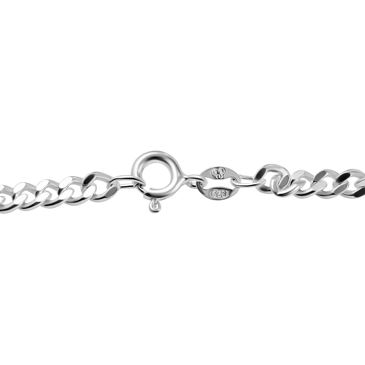 Hatton Garden Closeout -  Sterling Silver Curb Necklace (Size - 20), Silver Wt. 15.50 Gms 7709669 3