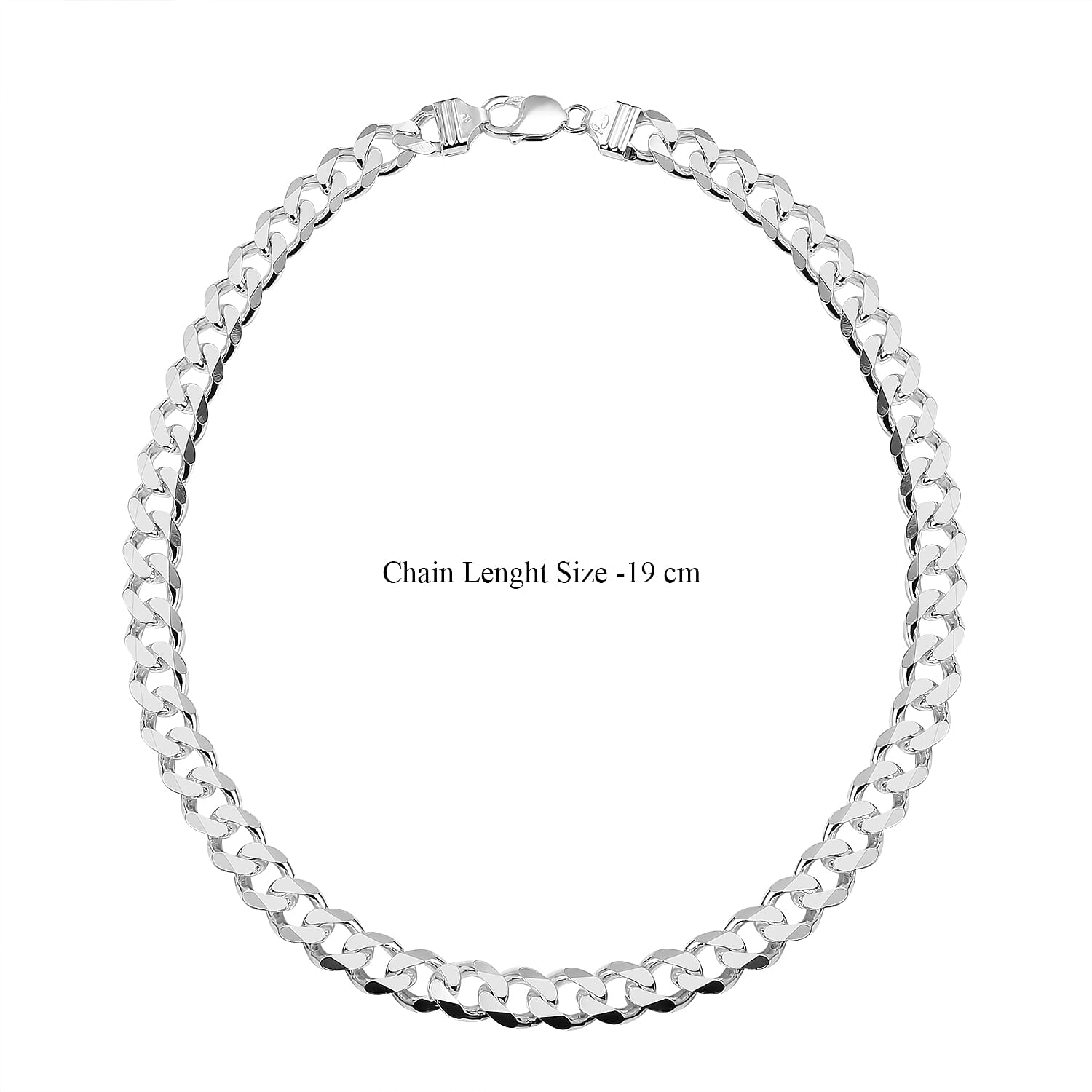 Hatton Garden Close Out - Sterling Silver Curb Necklace (Size - 20), Silver Wt. 95 Gms 7629091 4