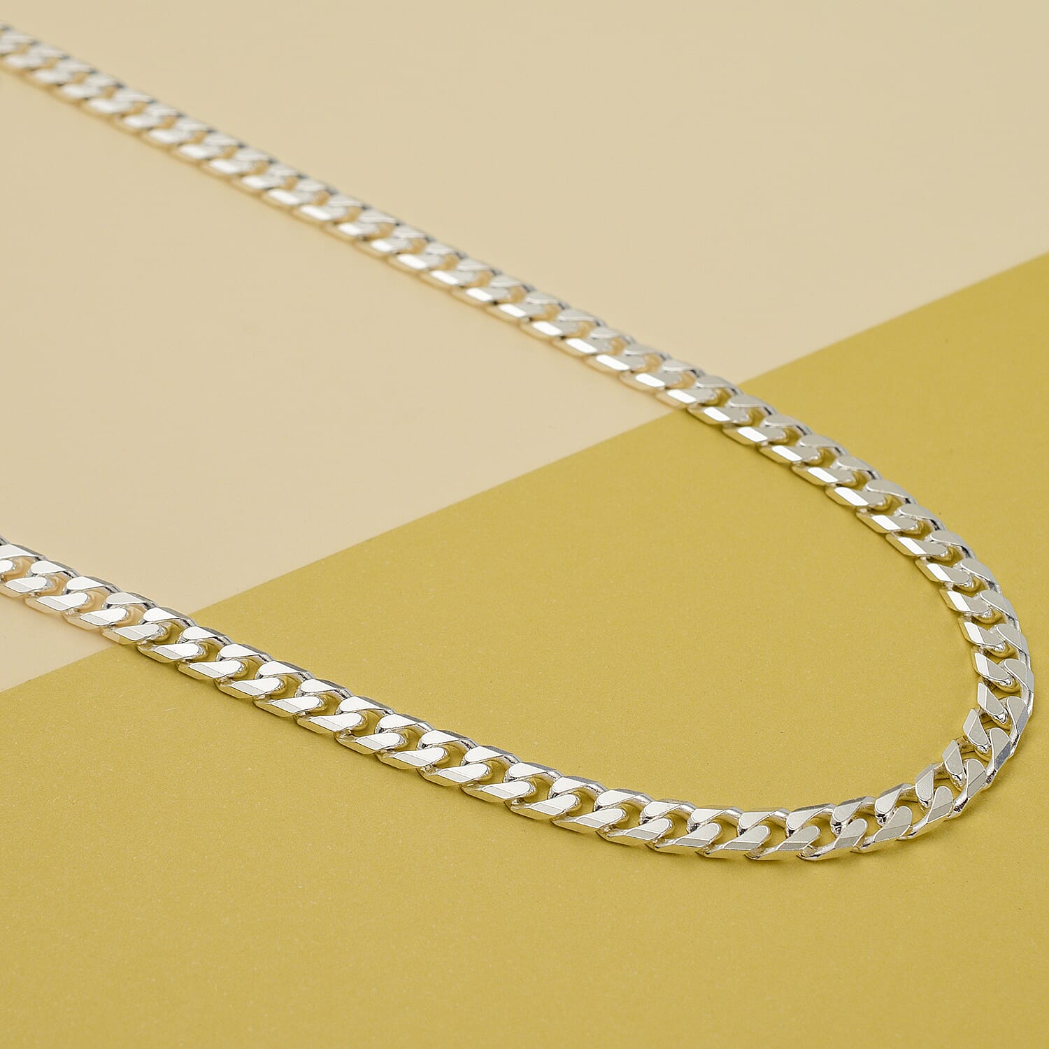 Sterling Silver Curb Necklace (Size - 22),  Silver Wt. 36.3 Gms 7723002 1