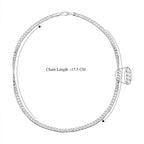 Sterling Silver Curb Necklace (Size - 22),  Silver Wt. 36.3 Gms