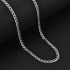 One Time Close Out Deal- Sterling Silver Curb Necklace (Size - 20), Silver Wt. 10.65 Gms