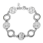 Sterling Silver Bracelet (Size - 7.5),  Silver Wt. 11.2 Gms