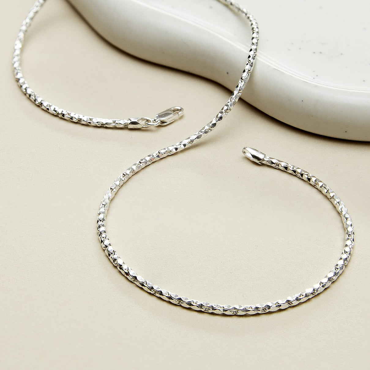 Sterling Silver Diamond Cut Box Chain 16 Inch 7317736 3