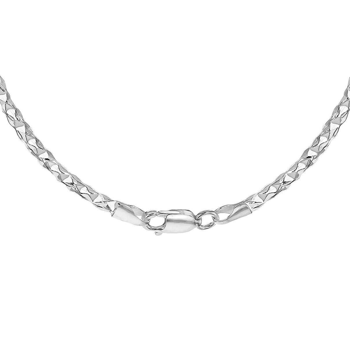 Sterling Silver Diamond Cut Box Chain 16 Inch 7317736 5