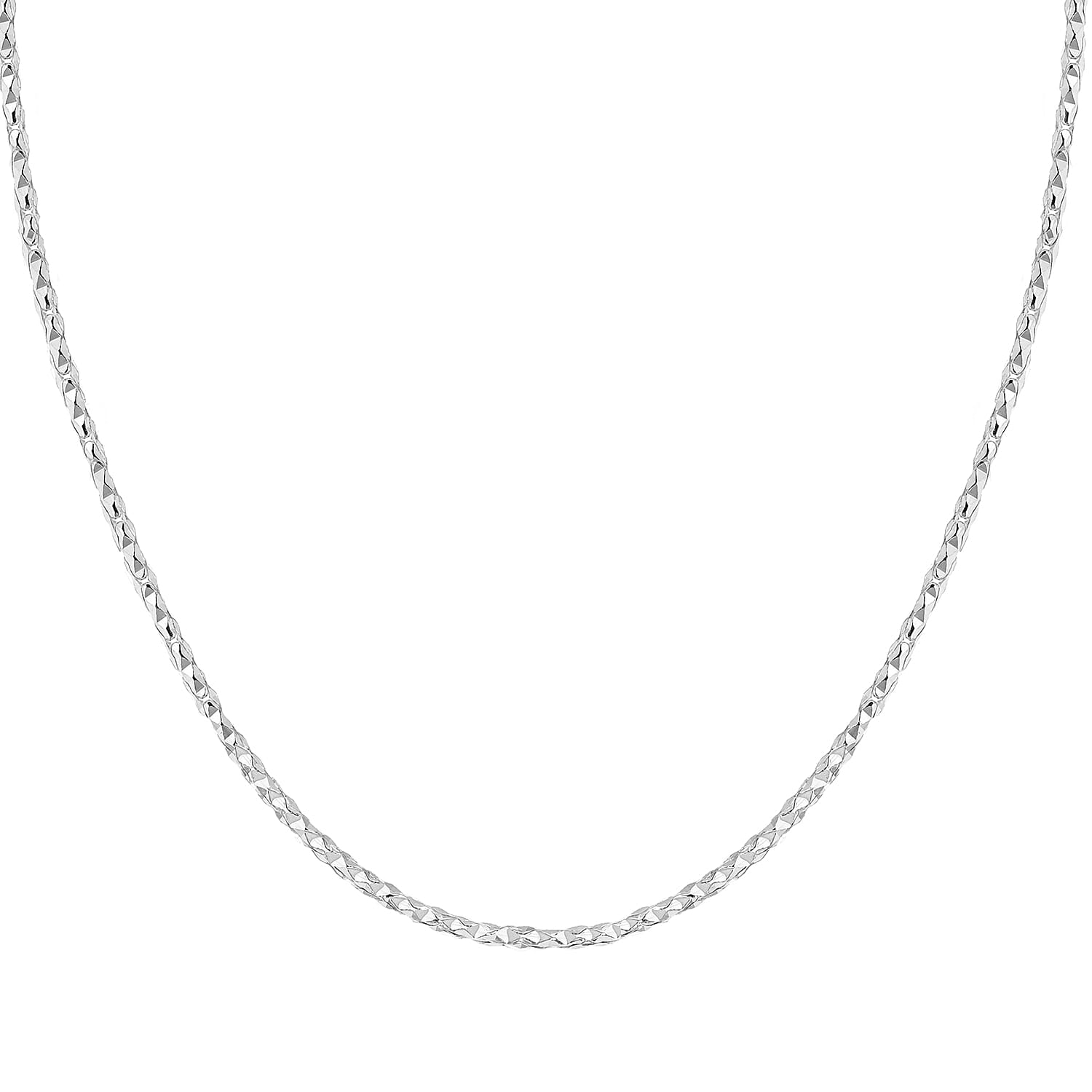 Sterling Silver Diamond Cut Box Chain 18 Inch 7317738 1