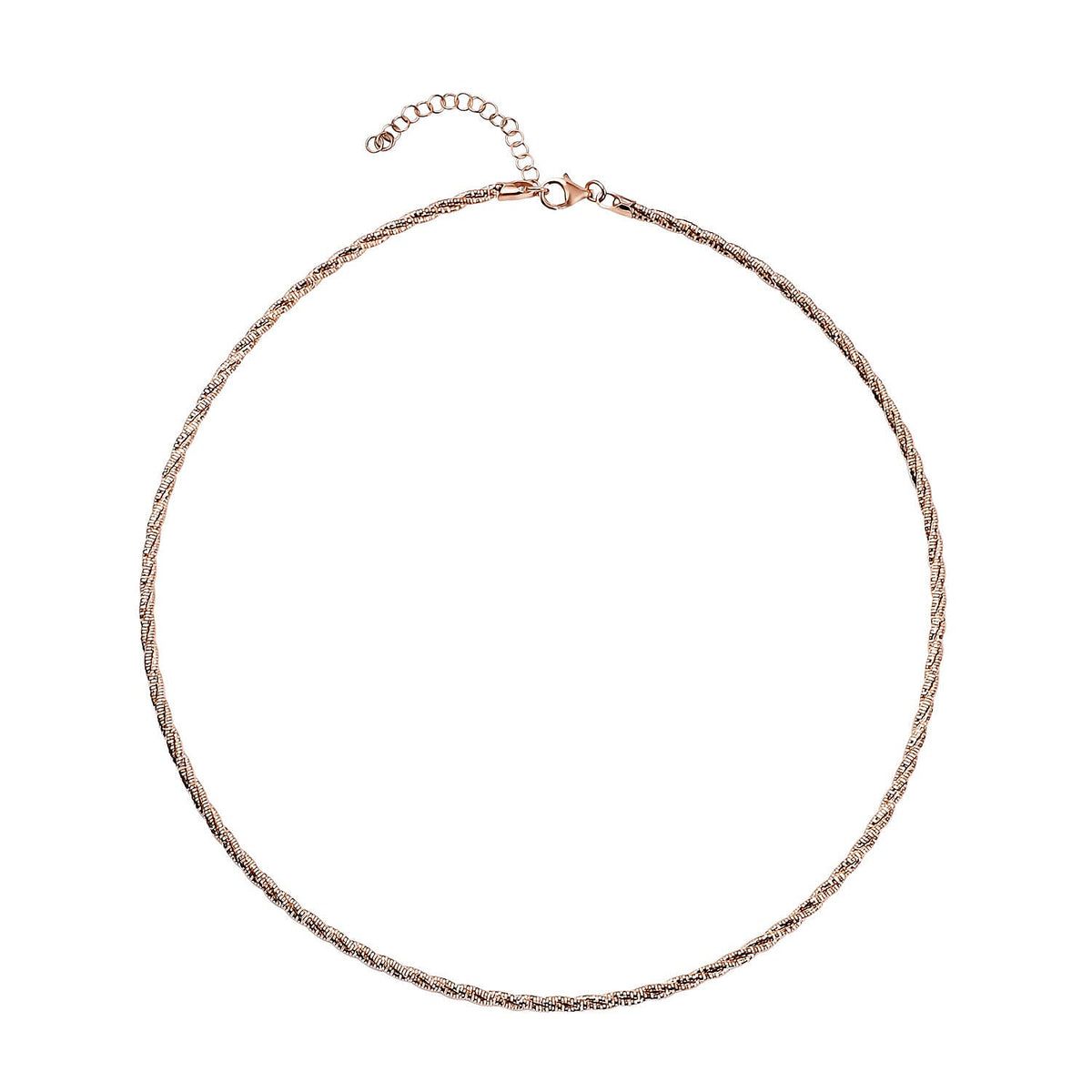 Rose Gold Overlay Sterling Silver Chain (Size - 18+ 2 Extender) with Lobster Clasp 7268907 0