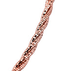 Rose Gold Overlay Sterling Silver Twisted Rope Chain (Size - 18- 2 Extender) with Lobster Clasp