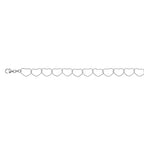 JCK Vegas Closeout - Heart Link Sterling Silver Diamond Cut Chain (Size - 24),