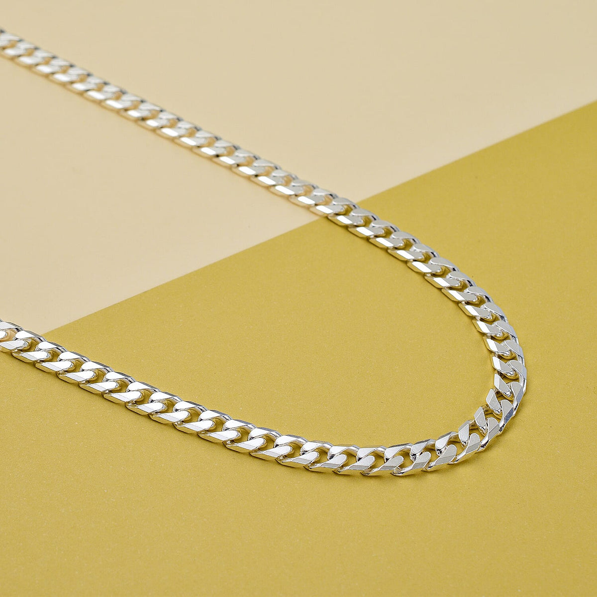 Vicenza Closeout  - Sterling Silver Diamond Cut Curb Necklace (Size - 20), Silver Wt. 24.30 Gms 7720945 1