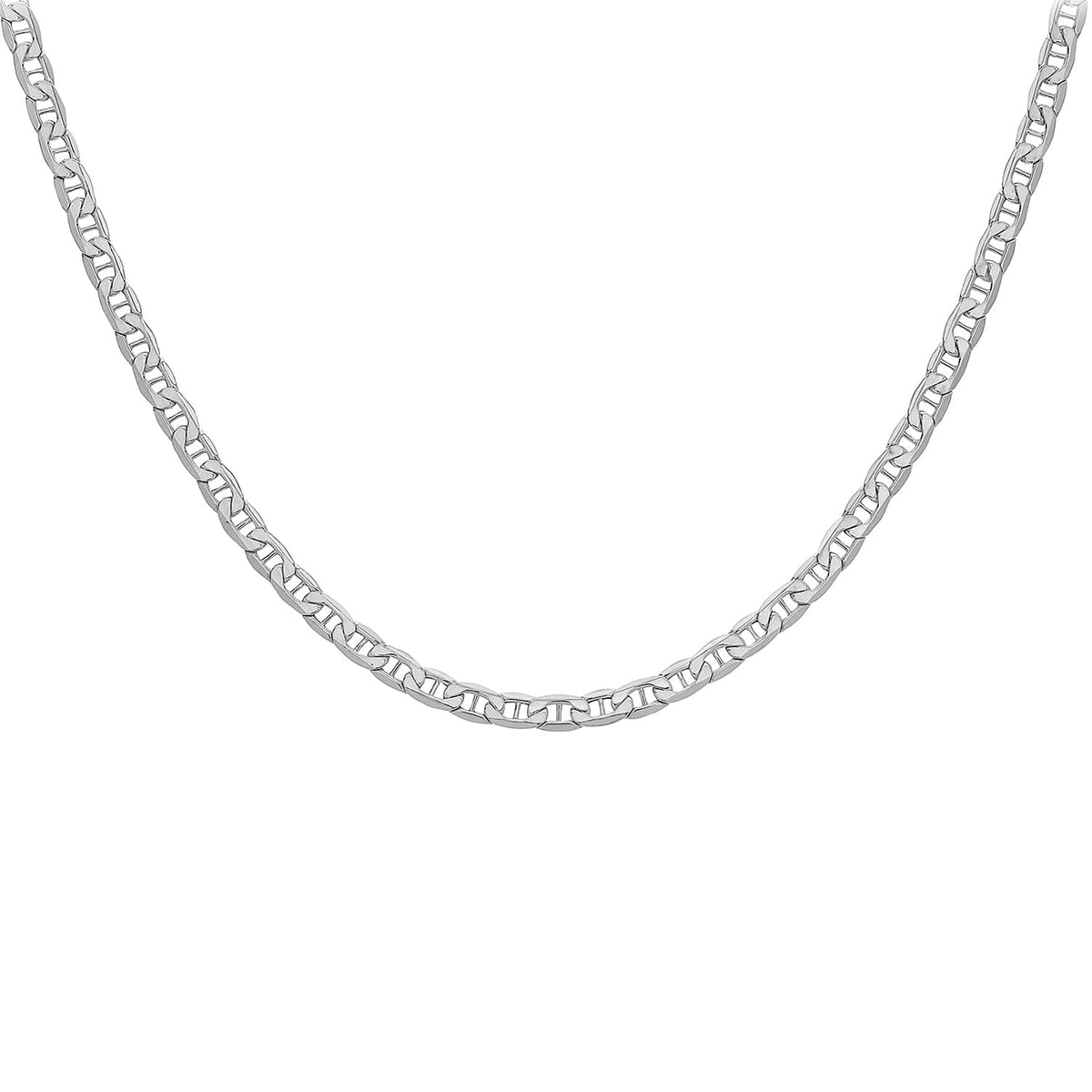 Sterling Silver Diamond Cut Flat Rambo Chain 20 Inch 7315351 1