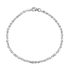 JCK Vegas CloseOut - Sterling Silver Diamond Cut Valentino Bracelet (Size - 7.50)