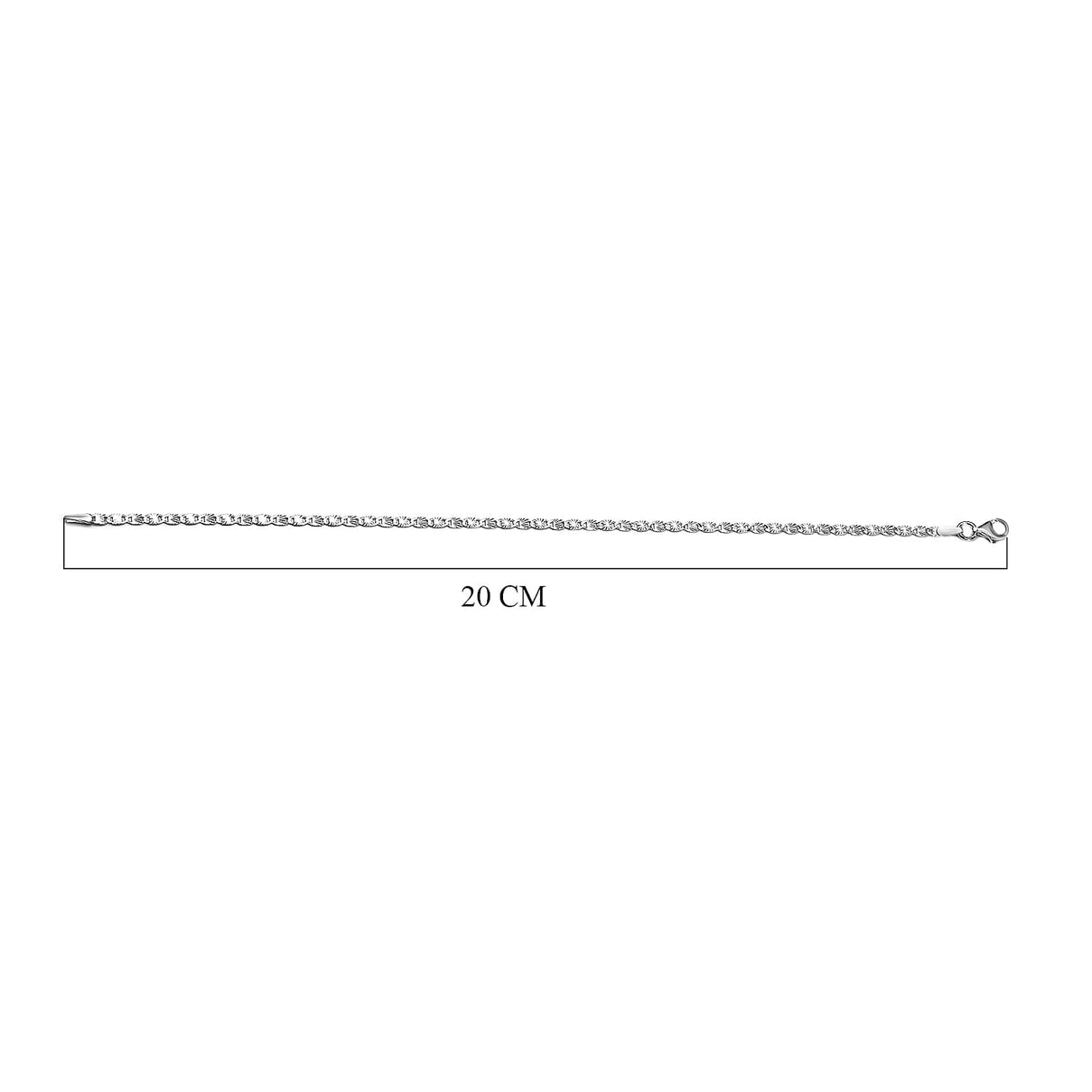 JCK Vegas CloseOut - Sterling Silver Diamond Cut Valentino Bracelet (Size - 7.50) 7148776 4