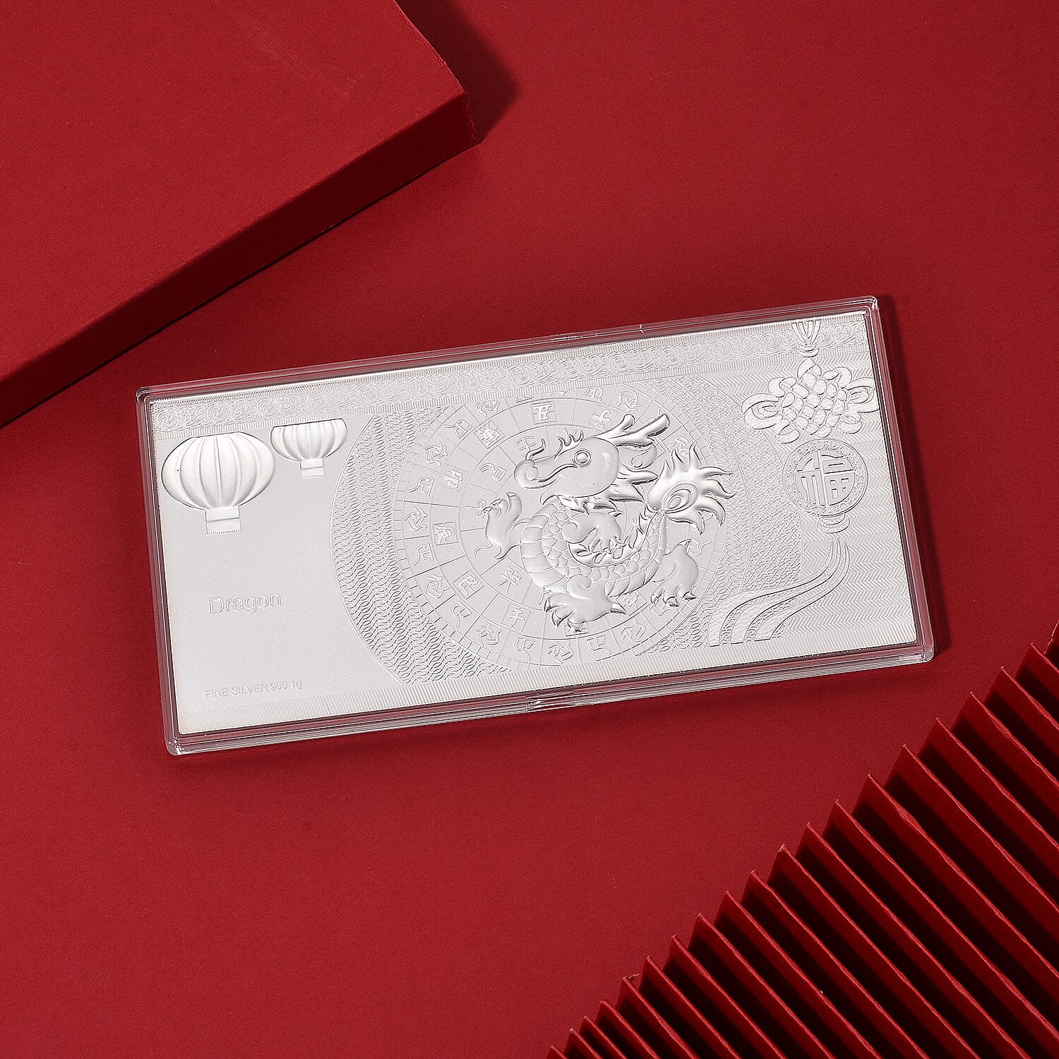 White Silver (99.9% Purity) Embossed Dragon Chakra Collectable 8356031 2
