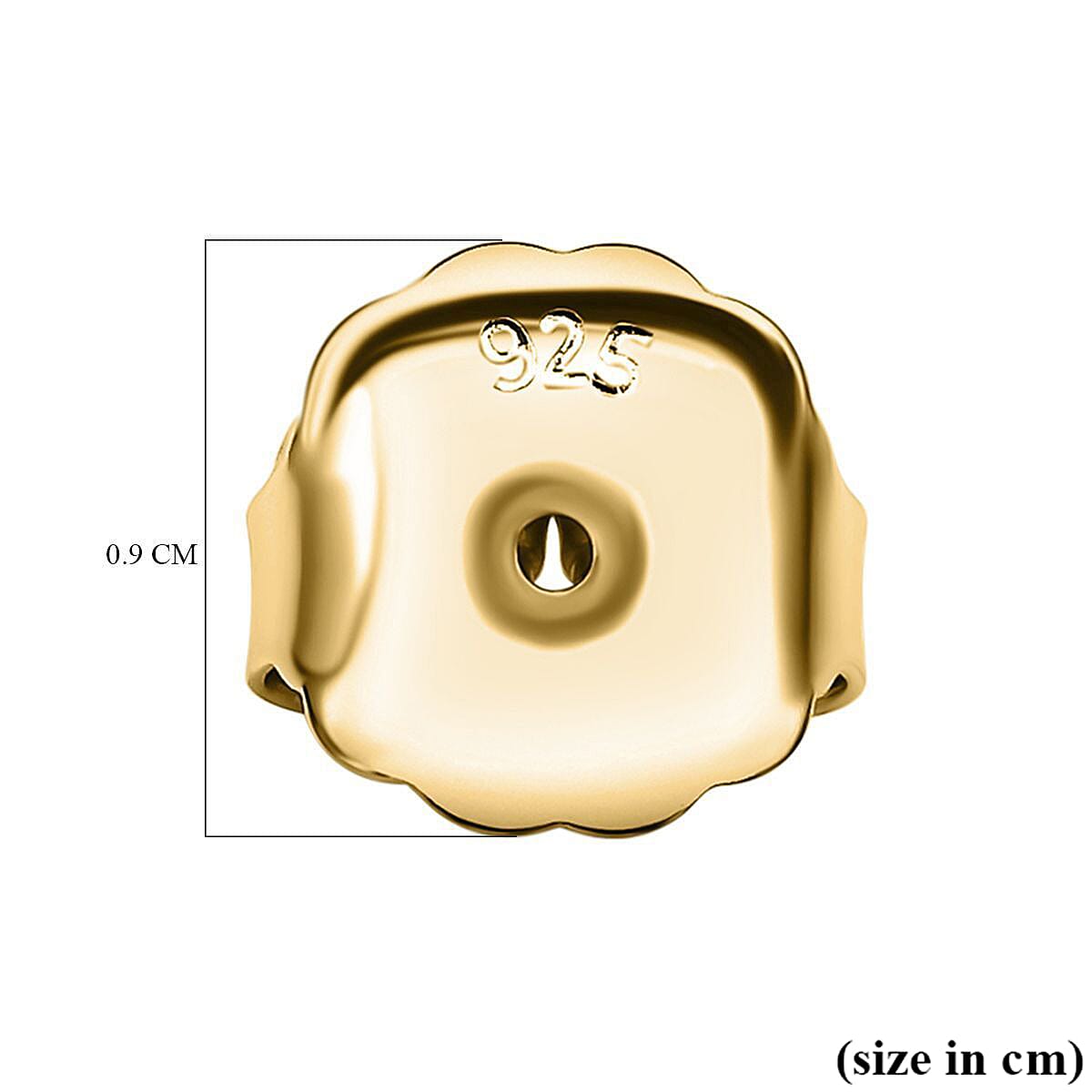 Sterling Silver Oversized Earring Backs in Gold Overlay 8894897 3