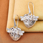 Royal Bali Collection - 18K Yellow Gold & Sterling Silver Dragonfly Earrings
