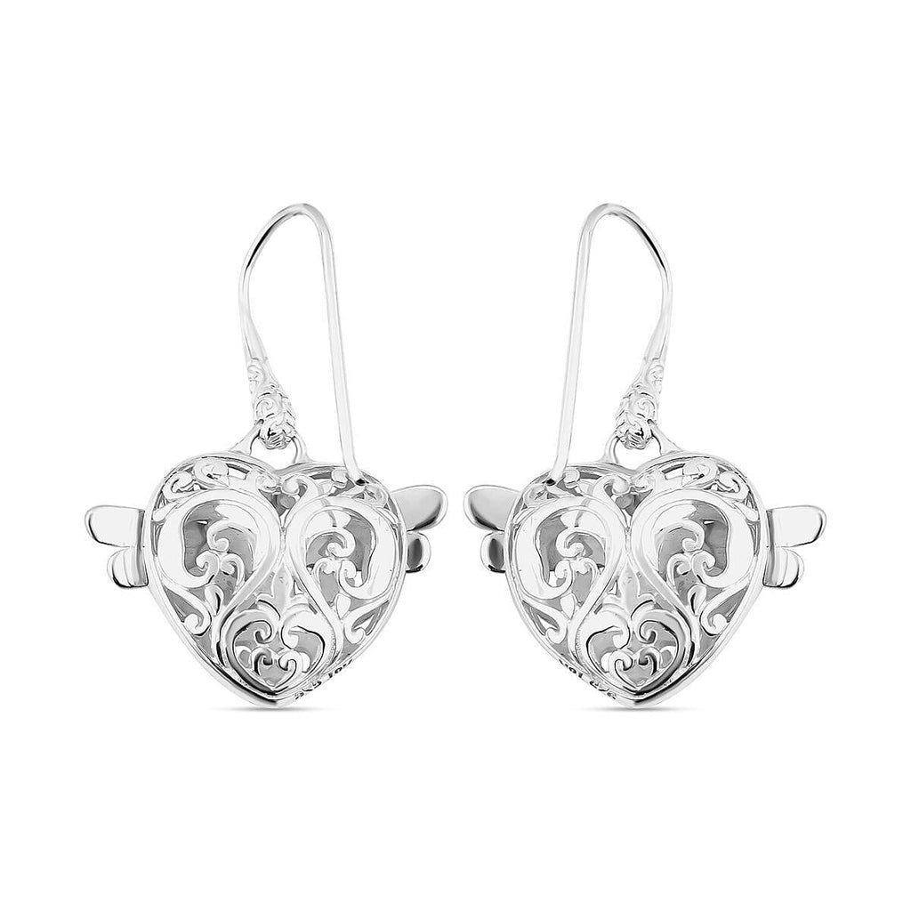 Royal Bali Collection - 18K Yellow Gold & Sterling Silver Dragonfly Earrings