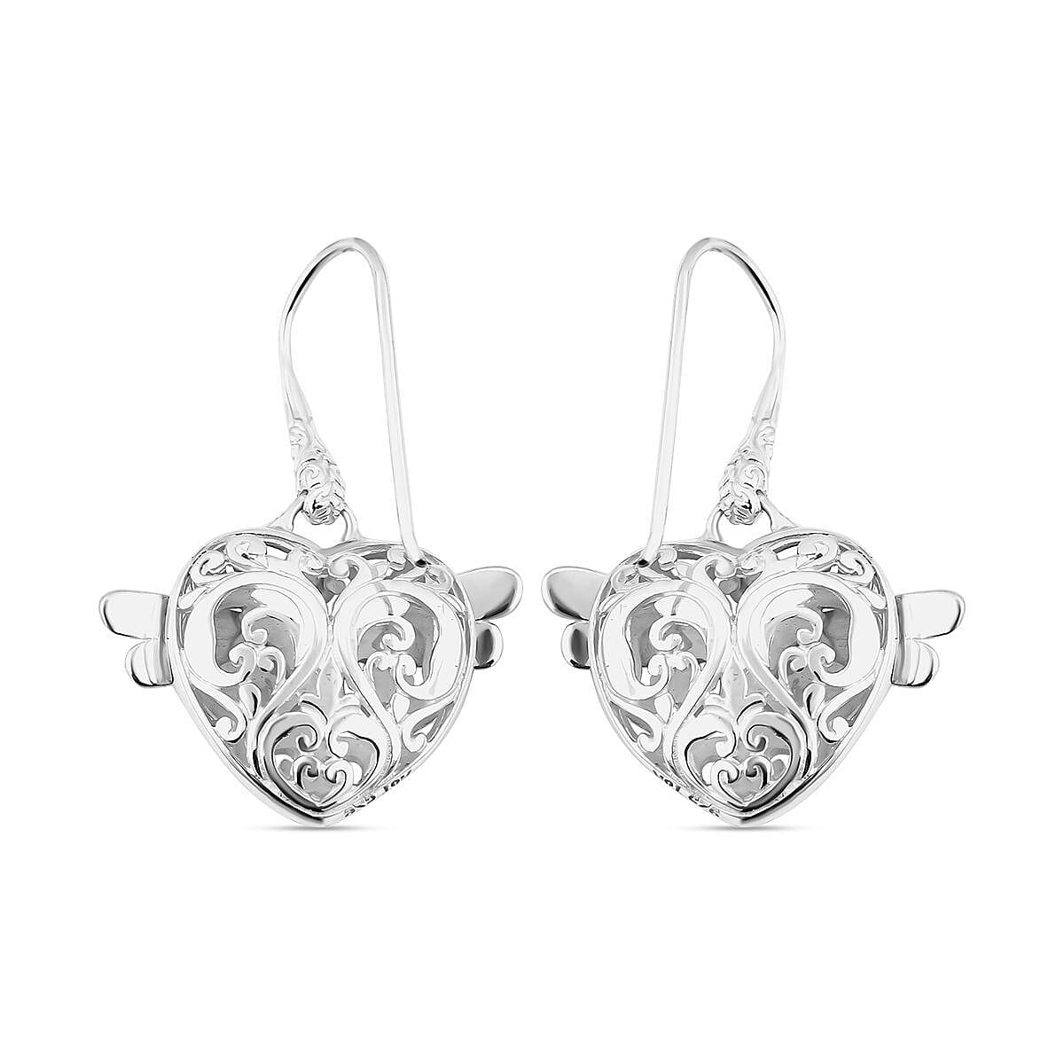 Royal Bali Collection - 18K Yellow Gold &amp; Sterling Silver Dragonfly Earrings 7651525 4