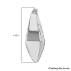 Designer Inspired- Sterling Silver Earring With Clasp, Silver Wt. 11 Gms