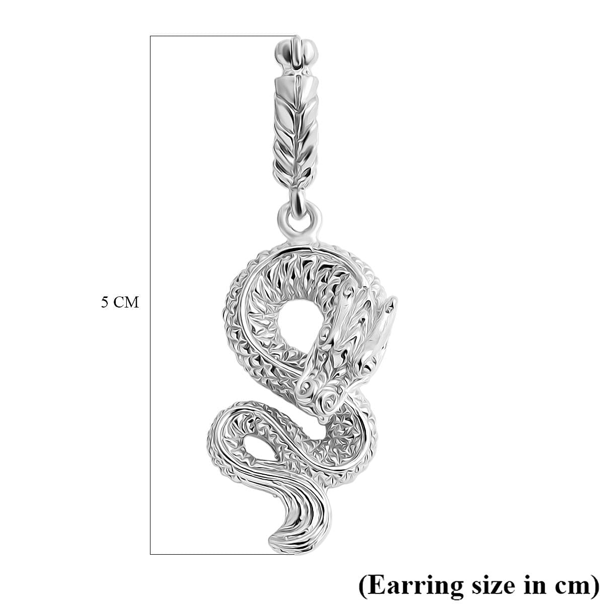 D'joy Royal Bali Collection Handmade Sterling Silver Dragon Earrings with Clasp 8055873 5