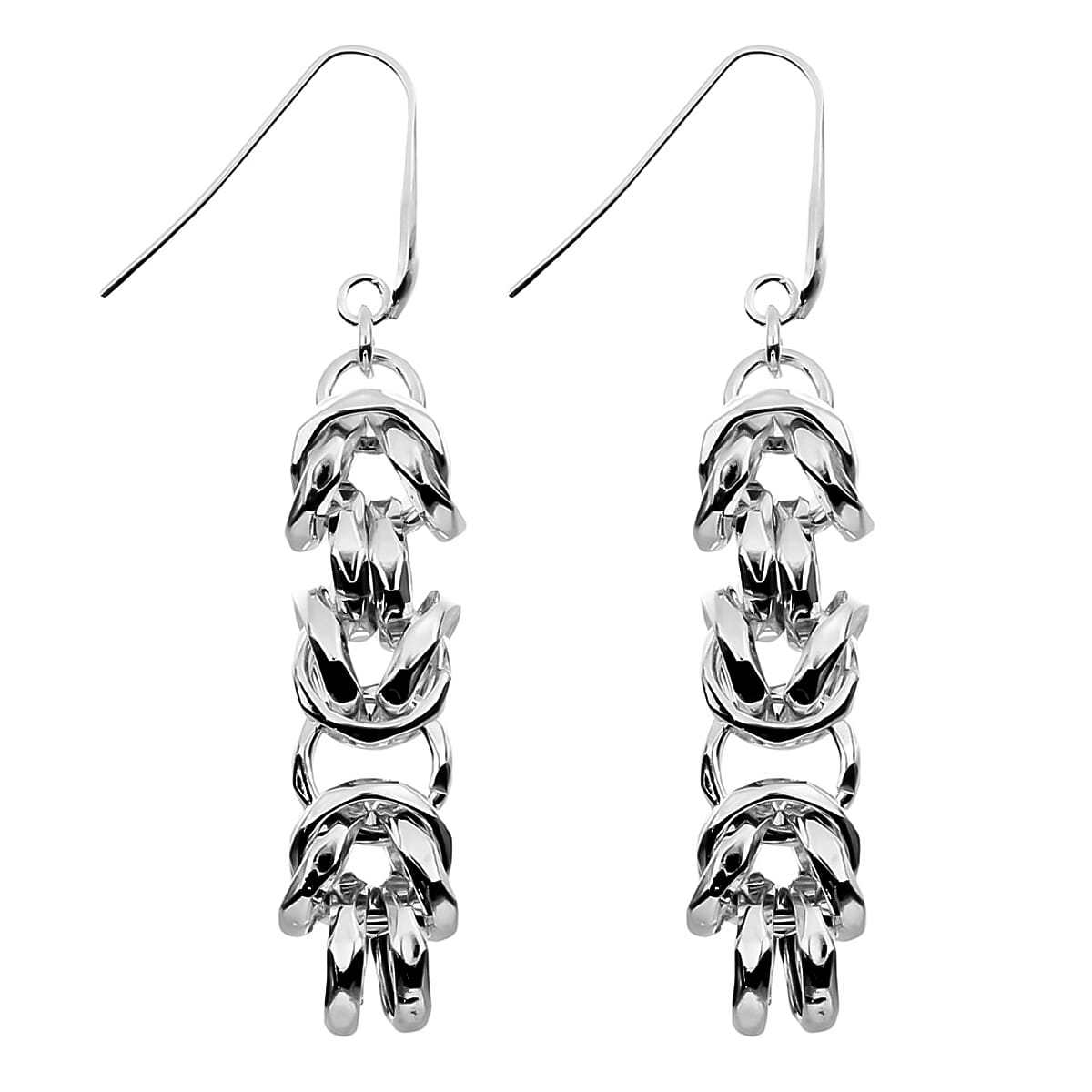 La Bella Fine Italian Jewellery - Sterling Silver Byzantine Earrings 7902606 0