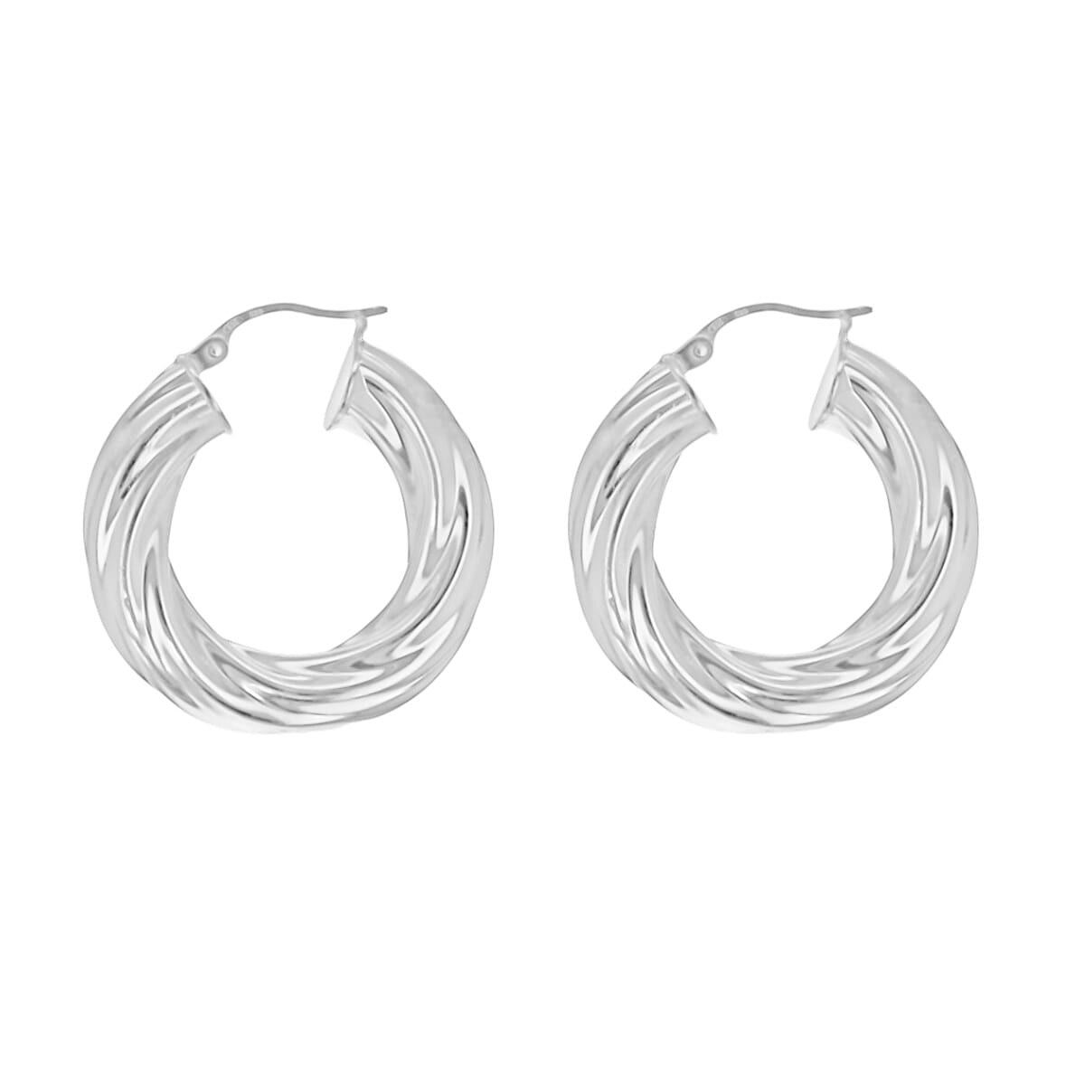 Vicenza Luxury Edition - Sterling Silver Creole Hoop Earrings 7737926 0