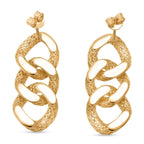 Treasure Of Siam - Sterling Silver Push Back Earring in Yellow Gold Plating