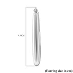 Thai Silver Hoop Earring with Clasp, Silver Wt. 6.50 Gms.