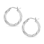 Sterling Silver Hoop Earring with Clasp, Silver Wt. 7.10 Gms.