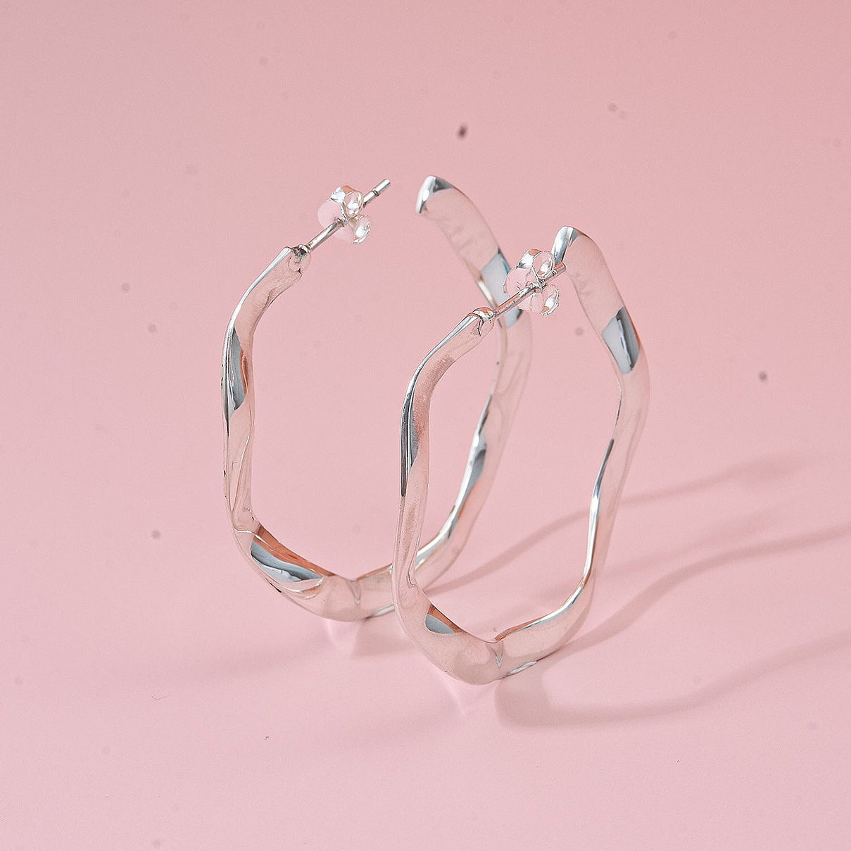Sterling Silver Earring with Push Back, Silver Wt.7.50 Gms. 8194297 1