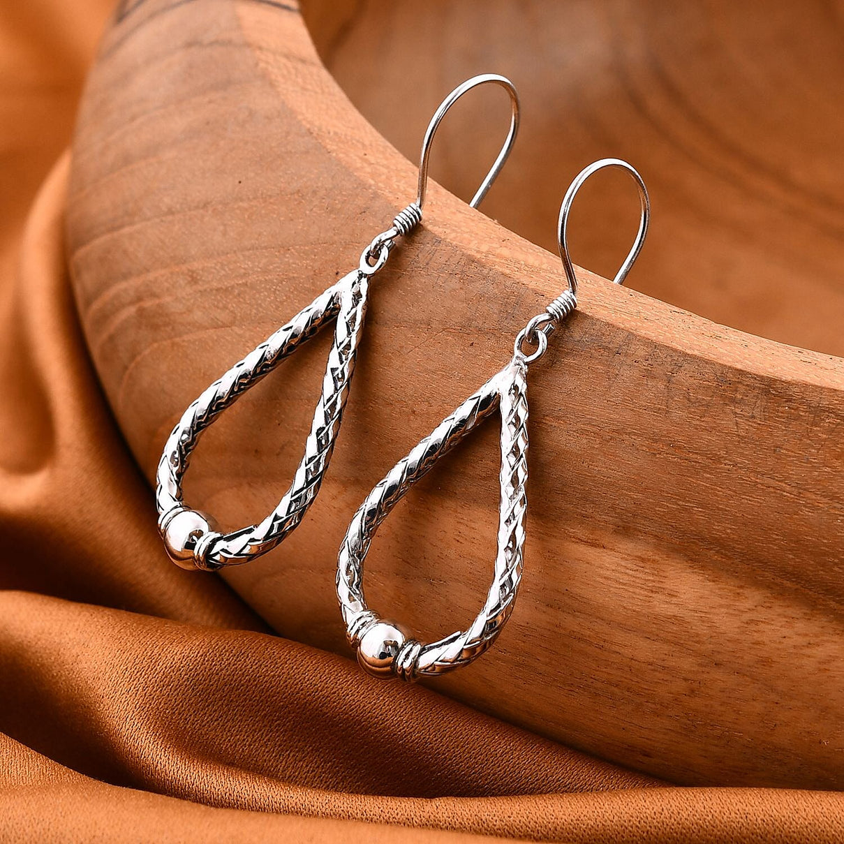 Sterling Silver Hook Earring, Silver Wt. 8.08 Gms. 7750609 1