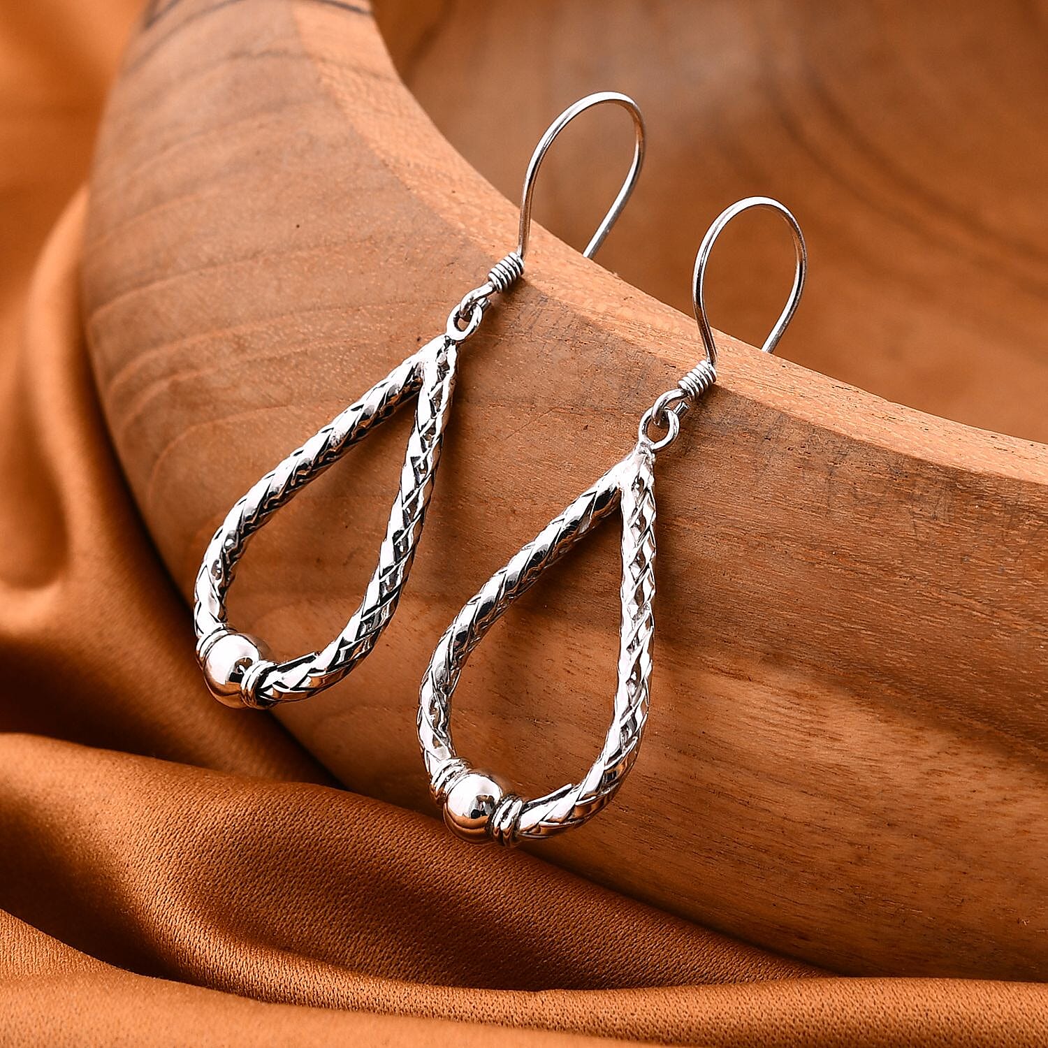 Sterling Silver Hook Earring, Silver Wt. 8.08 Gms. 7750609 1