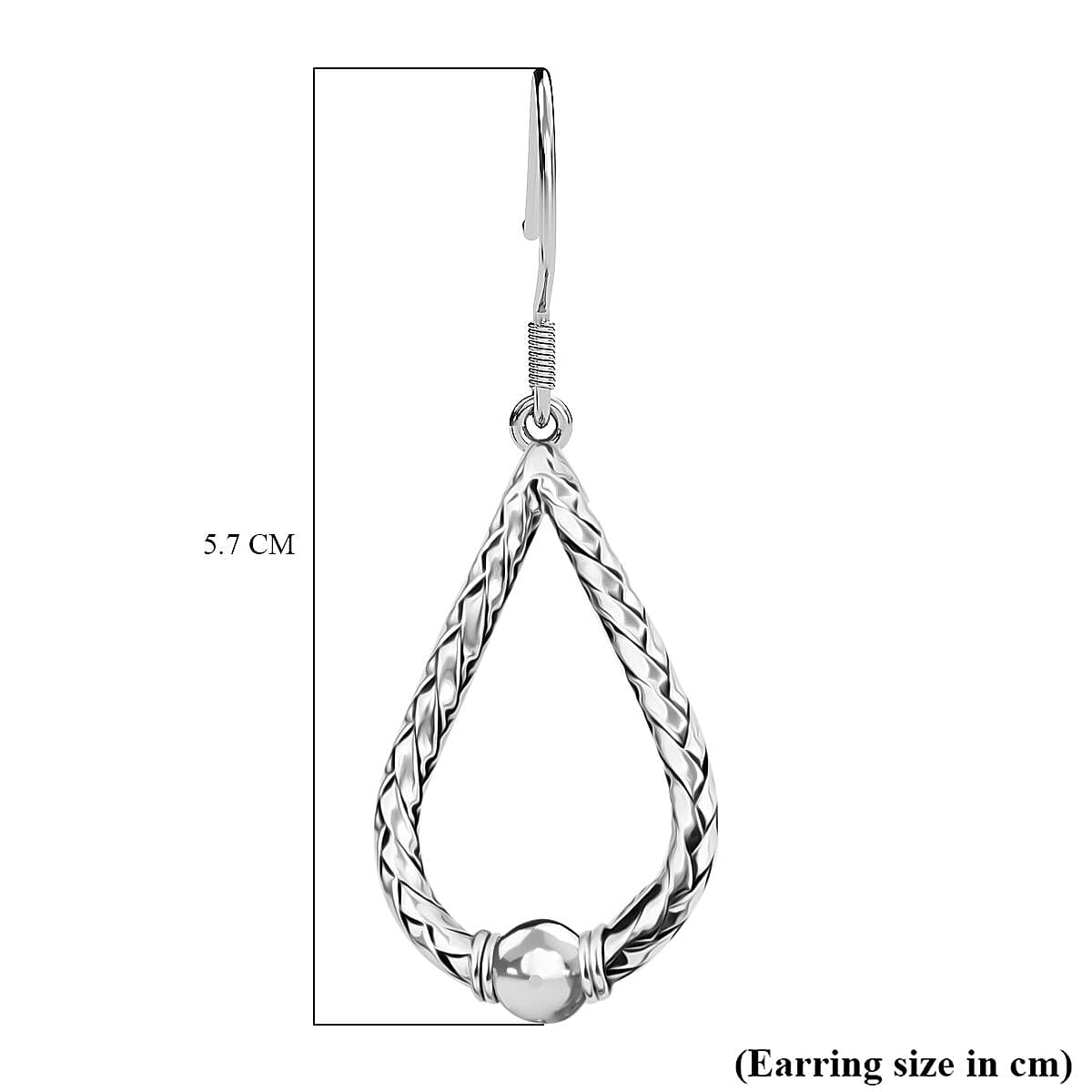 Sterling Silver Hook Earring, Silver Wt. 8.08 Gms. 7750609 4