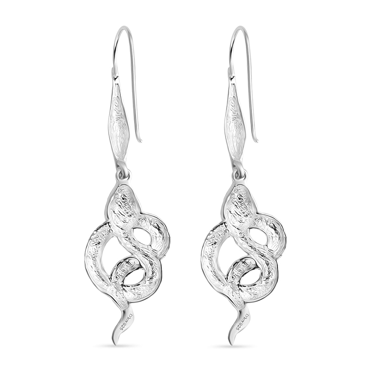 Royal Bali Collection Sterling Silver Coiled Snake Earring with Hook 8237047 3
