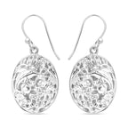 Royal Bali Collection Sterling Silver Earring with Hook, Silver Wt. 6.30 Gms.
