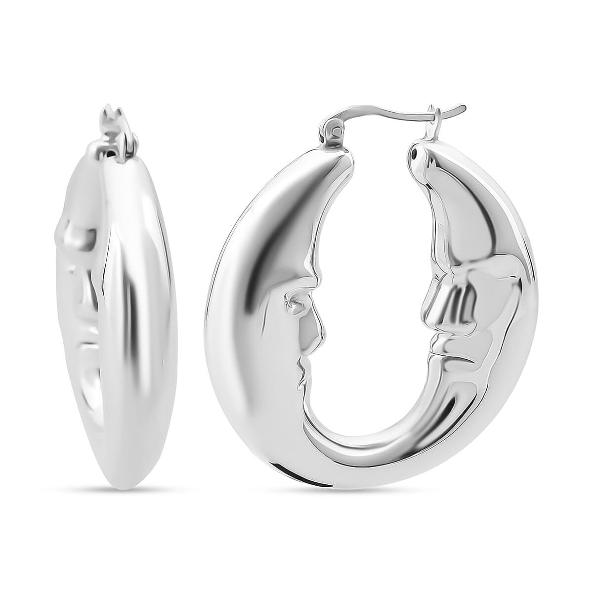 Thai Sterling Silver Hoop Earring with Clasp 11.70 Gms. 8248553 0