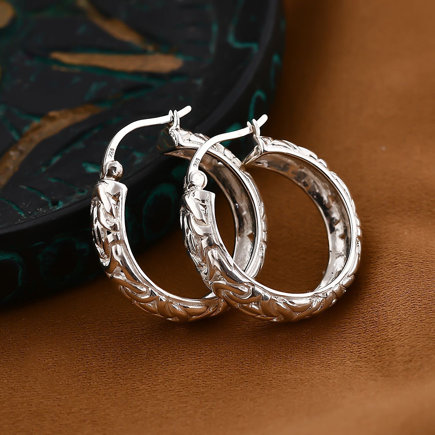 Royal Bali - Sterling Silver Hoop Earrings Silver Wt. 6.20 Gms 7408671 2